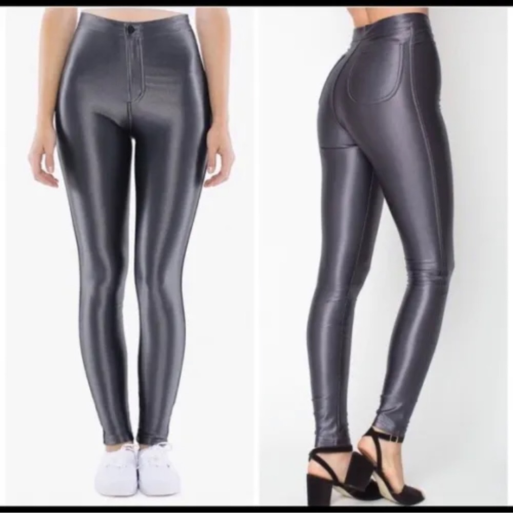 American Apparel high waisted disco pants